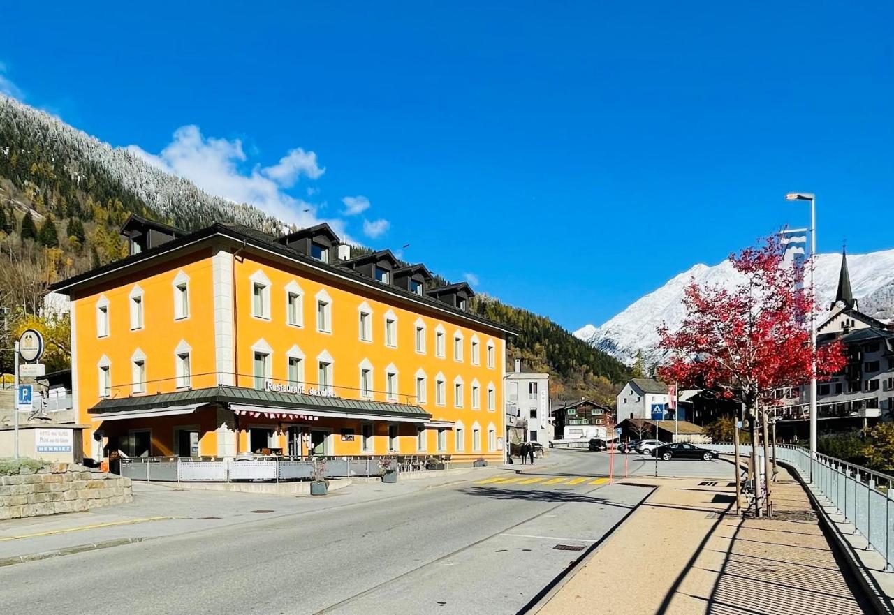 Boutique Und Bier Hotel Des Alpes Fiesch Exterior photo